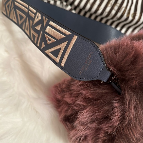 Henri Bendel Milliner Faux Fur Crossbody, Grisalle/Pink - Picture 6 of 7